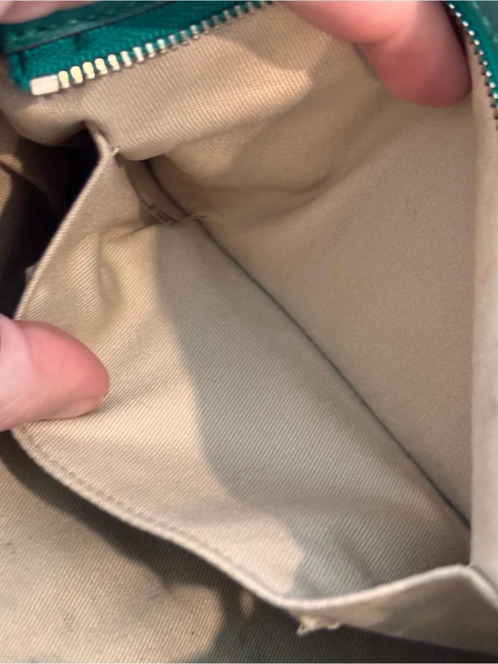 Coach Green Leather Wristlet Clutch - Picture 13 of 15